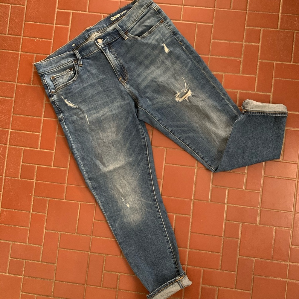 GAP distressed boyfriend jeans